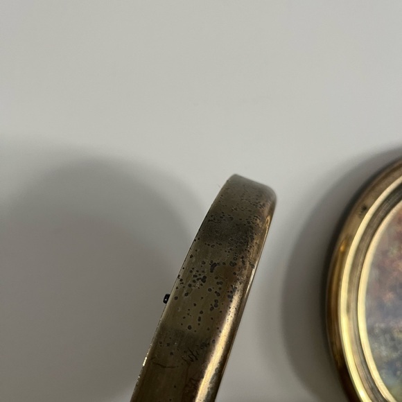 HomCo VTG Oval Gold framed scenic print set of 2 - Picture 6 of 7